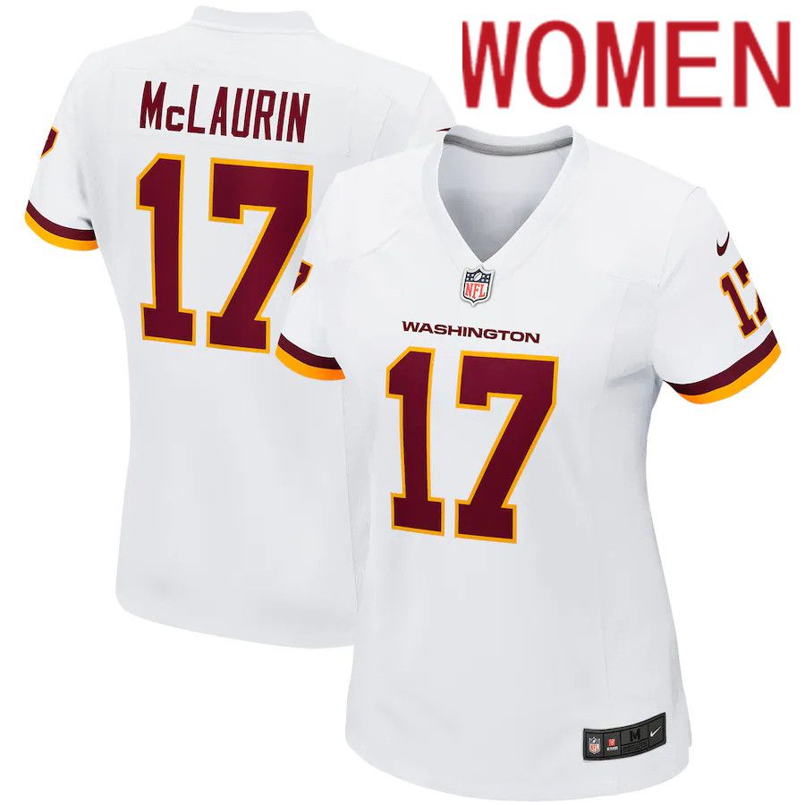 Women Washington Redskins #17 Terry McLaurin Nike White Game Player NFL Jersey